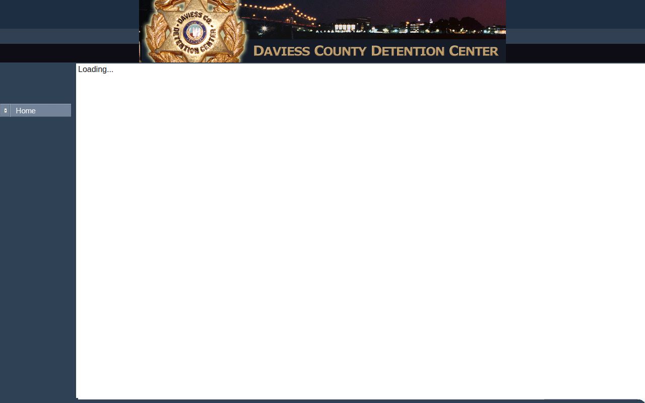Daviess County Detention Center current jail roster entry point